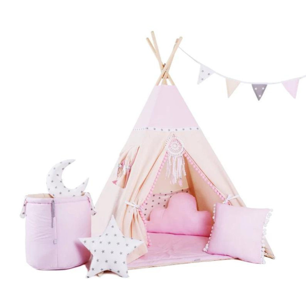 Pink Kids Teepee — view 2