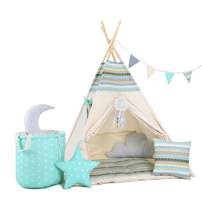 Original Pattern Kids Teepee — cotton canvas play teepee for children