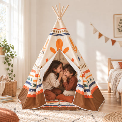 Desert Trail kids teepee set up in a child's bedroom