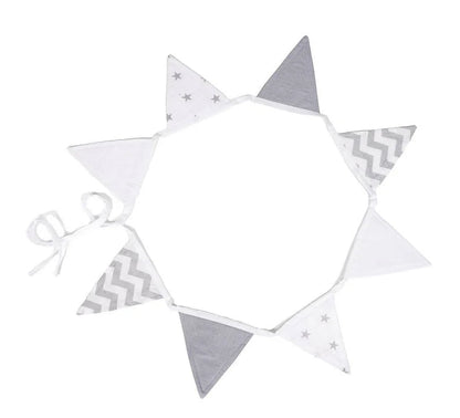 Grey Striped Kids Teepee — view 5