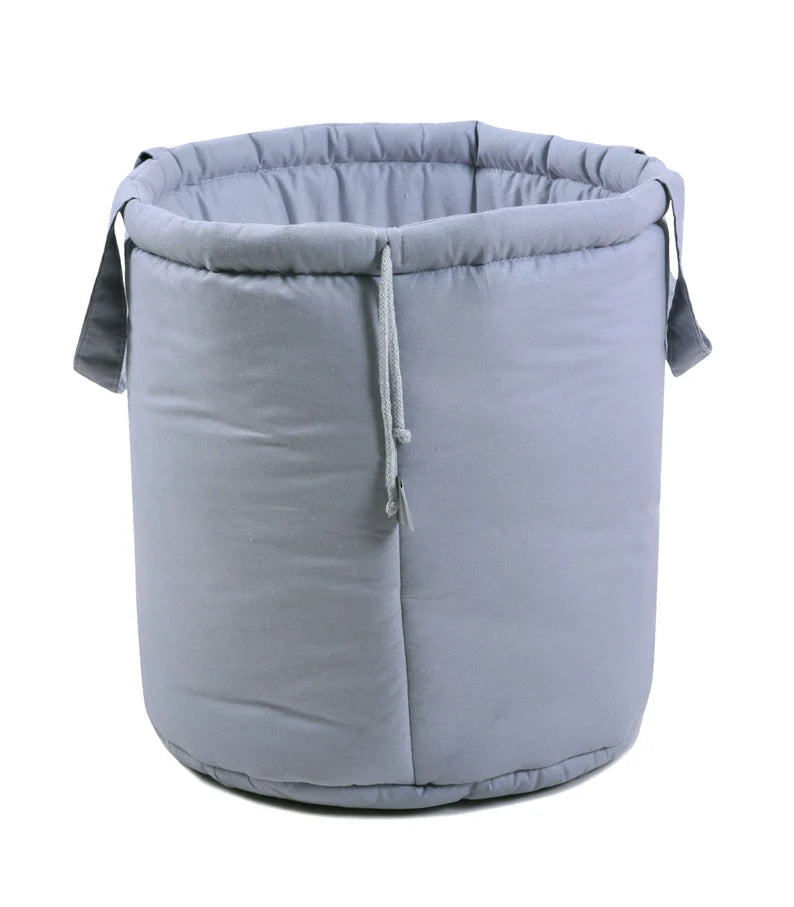 Matching soft grey storage basket from the Full den set