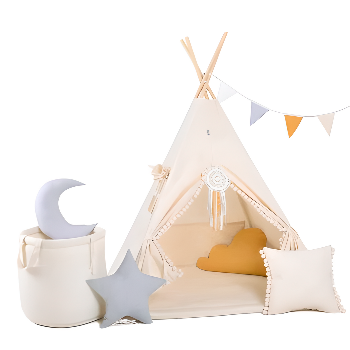 Beige Kids Teepee – detail photo