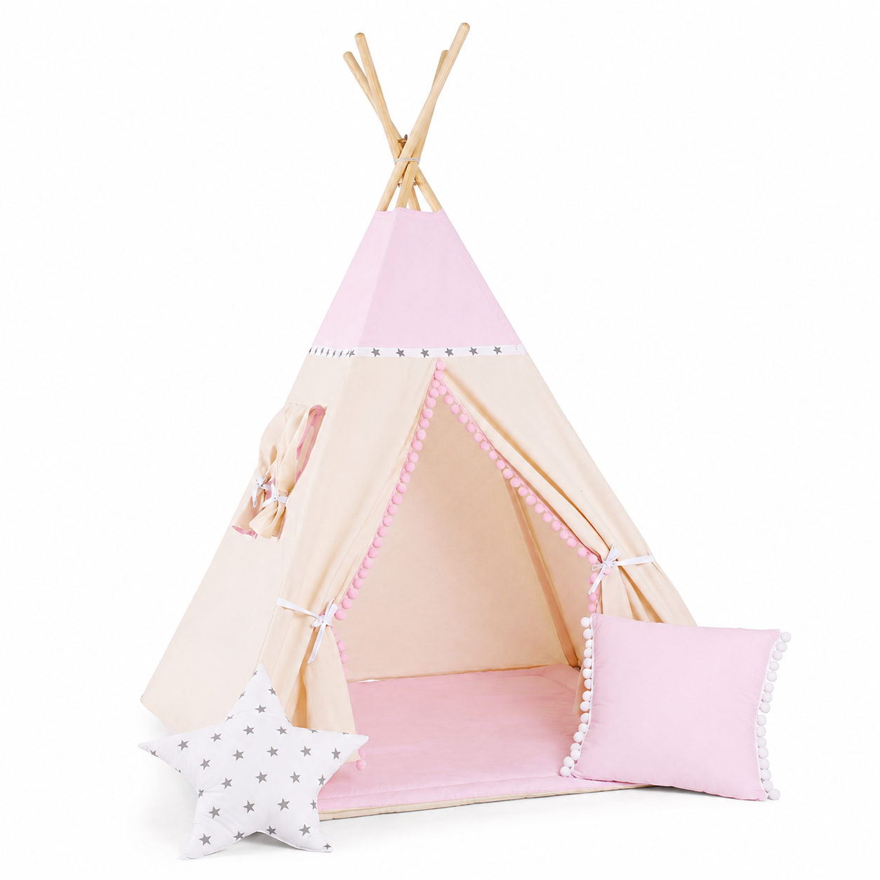Pink Kids Teepee – detail photo